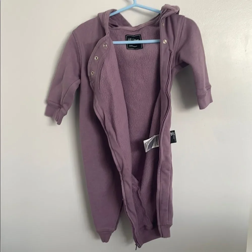 Two footies GAP Purple and dog One Piece with Hood 6-12months
